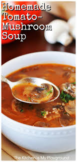 Homemade Tomato Mushroom Soup In 2020 Mushroom Soup Soup Recipes Slow Cooker Tomato Soup Homemade