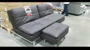 The most common folding futon couch material is cotton. Costco Euro Lounger W Ottoman 399 Youtube