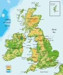 Topo karte schottland england wales garmin (europa). England Schottland Wales Und Stock Vektor Colourbox