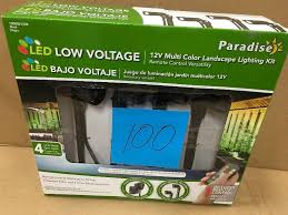 Paradise Led Low Voltage 12v Multicolor Landscape Lighting Kit Remote Control Versatility Kx Real Deal Auction Tools And Housewares Minneapolis Auction K Bid