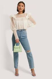 Jeans mit knie rissen bei shein entdecken. Ripped Jeans Zerrissene Damen Jeanshosen Na Kd Com