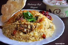 Beef Biriyani From The Malabar Coast A Speciality Of Thalassery Recipe Recipes Beef Biryani Biryani Recipe