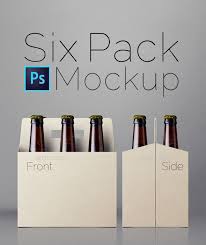 Six Pack Mockup Packaging Mockup Graphic Design Mockup Mockup