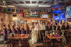 Wedding Photography Fun Bridal Party Shot At Sports Bar Wedding Photography Bridal Party Bridal Party Photos Wedding Bar