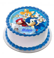 Sega is registered in the u.s. Cialda Sonic Tonda Personalizzabile