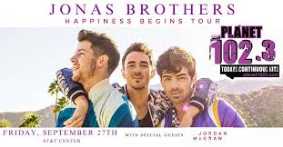 jonas brothers happiness begins tour planet 102 3