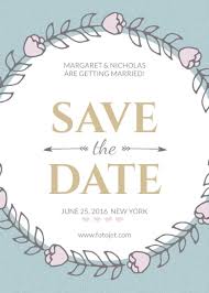 Maybe you would like to learn more about one of these? Floral Wedding Save The Date Invitation Template Fotojet