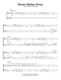 2cellos Seven Nation Army Sheet Music And Printable Pdf Music Notes Cello Sheet Music Seven Nation Army Cello Music