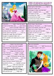 Sleeping Beauty Past Simple Enseigner L Anglais Apprendre L Anglais Grammaire Anglaise