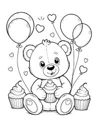 bear coloring page