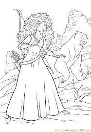 Merida has a total of 22 different costumes (dresses, a cloak, quiver, head wrap, and necklaces). Brave Coloring