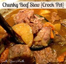 It is very common and you should have no problem finding it ground beef stew is made in the slow cooker and it will make your house smell amazing! South Your Mouth Chunky Beef Stew Crock Pot