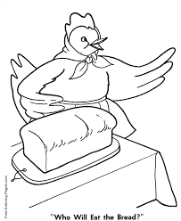 May 13, 2021 · free printable bible coloring pages last updated: Eat The Bread Little Red Hen Story Coloring Page