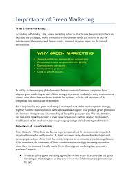 Such a strategy helps in setting the right direction for the product. Importance Of Green Marketing By Brainwaredm1 Issuu
