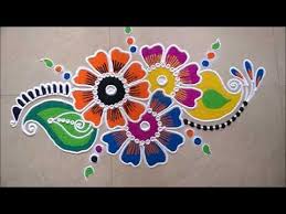 Birds Kolam Designs With 5x3 Dots Simple Rangoli Art Designs Creative Muggulu Designs For Pon Rangoli Designs Free Hand Rangoli Design Small Rangoli Design