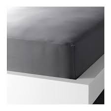 Gaspa Fitted Sheet Gray Gray Twin X Long Linen Bedding Ikea Bed Ikea Mattress