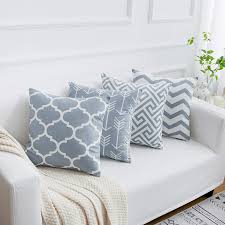 Discover patterns and designs from independent artists across the world. Popeve Set Of 4 Cotton Linen Throw Pillow Covers With Inspirational Quote Words Decorative Pillow Cases Zippered Pillowcase Home Decor For Sofa Bed Bench Car 18 X 18 Inch Gray Walmart Com Walmart Com