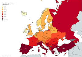 Hottest And Coldest Temperature Recorded In Each Country In Europe C Vivid Maps Alternate History Map Europe Map Europe