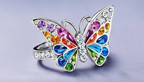 Butterfly Swarovski Ring: Elegance at Your Fingertips