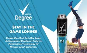 Amazon Com Degree Men Antiperspirant Dry Spray Oz Cool Rush 3 8 Ounce Beauty