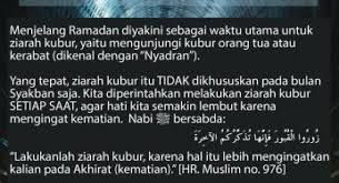Terkait waktu terbaik untuk berziarah, kiai zubaidi menyampaikan bahwa waktu untuk berziarah kubur dapat dilakukan kapan saja. Adab Ziarah Kubur Archives Nasihat Sahabat