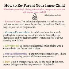Tips On How To Re Parent Your Inner Child In 2020 Mental And Emotional Health Inner Child Healing Inner Child