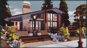 Luxurious Modern Cabin The Sims 4 House Build In 2021 Sims 4 Houses Sims 4 House Building Sims House Design
