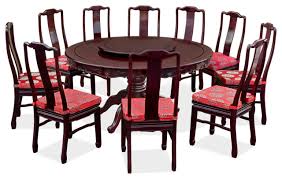Round white kitchen & dining tables. 60in Rosewood Round Dining Table Set With 10 Chairs Asian Dining Sets By China Furniture And Arts Houzz