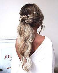 Ponytail Wedding Hairstyles 2019 Hairstyles Braided Braided Hairstyles Ponytail W In 2020 Wedding Ponytail Hairstyles Low Ponytail Hairstyles Front Hair Styles