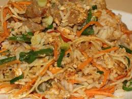 Photos of mongolian beef and spring onions. Budaatai Huurga Mongolian Rice Asian Recipe