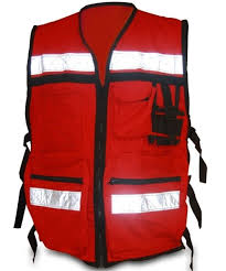 Chaleco Brigadista Gabardina Rojo Chalecos Gabardina Ropa De Trabajo