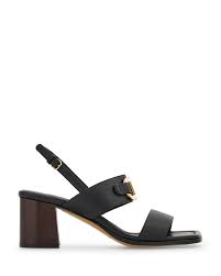 Ferragamo Lou Gancini Block Heel Sandals