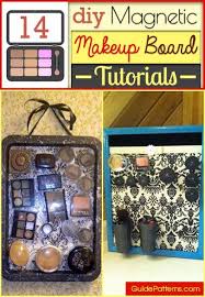 Having a mishmash bag of makeup can be frustrating if you try to find something. Guidepatterns Http Www Guidepatterns Com 14 Magnetic Makeup Board Diy Tutorials Php Diycraft Facebook