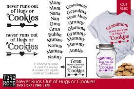 Download Never Runs Out Of Hugs Or Cookies Family Svg And Cut Files 487306 Cut Files Design Bundles