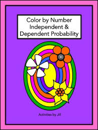 Independent Dependent Probability Color By Number Probability Word Problems Probability Activities