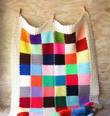 After this project, i decided to knit a baby blanket on circular needles ( don't have to sow them together or anything plus the pattern i am knitting is beautiful and also, circular needles could hold a great number of stitches depending on. Vintage Color Block Crochet Throw Crochet Throw Crochet Crochet Squares Afghan