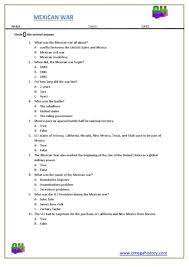 Mexican War In American History Super Teachers Worksheet Super Teacher Worksheets Worksheet Template History Worksheets