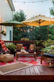 Patio Decor Refresh With Bed Bath Beyond Teak Conversation Set Patio Deck Designs Outdoor Deck Decorating Outdoor Patio Decor