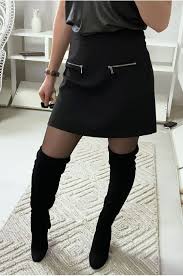 Check spelling or type a new query. A Line Mini Skirt In Black With Zip