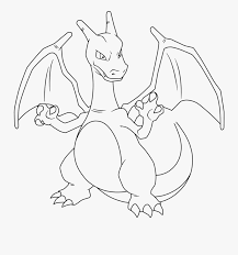 Find more coloring pages online for kids and adults of . Pokemon Coloring Pages Charizard To Print Out Pokemon Charizard Drawing Free Transparent Clipart Clipartkey
