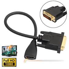 3 83 Aud 30cm Dvi D 24 1 Pin Male To Hdmi Female Adapter Converter Cable For Hdtv 1080p Ebay Electronics Hdmi Dvi Hdtv
