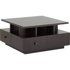 More display and storage space with the side table. Even Lott Contemporary 4 Drawer Center Table Furwoodd