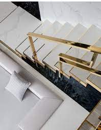 The Gold Trim On The Stairs Is An Added Detail That Takes This From Beautiful To I Can T Even Home Stairs Design Interior Stairs Interior Staircase