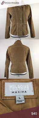 Wilsons Leather Maxima Suede Leather Jacket L3 Wilsons Leather Tan Leather Jackets Wilsons Leather Jacket