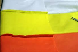 He's a huge fan of candy corn, and wanted to dress as one for his halloween costume from the beginning. Make A Candy Corn Costume For 2 69 Dollar Store Crafts