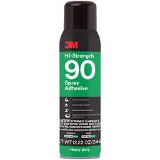 3m Hi Strength 90 Spray Adhesive Permanent Bonds Laminate Wood Concrete Metal Plastic Clear Glue Net Wt 12 23 Oz Amazon Com Industrial Scientific