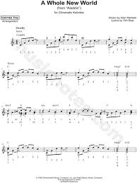 North american distributor of hugh tracey kalimbas, thumb pianos, kalimba music, kalimba songs. Kalimba Tree A Whole New World Sheet Music In C Major Download Print Sku Mn0213349