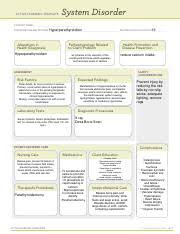Hyperparathyroidism System Disorder Template Pdf Active Learning Template System Disorder Student Name Hyperparathyroidism 19 Disorder Disease Process Course Hero
