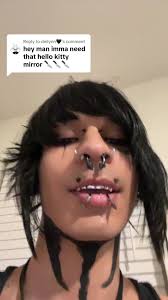 Hello Kitty Mirror Middle Finger