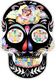 Download And Share Clipart About Sugar Skull Silhouette By Karen Arnold Skull Silhouette Find More High Quality Fre Candy Skulls Sugar Skull Diy Sugar Skull
